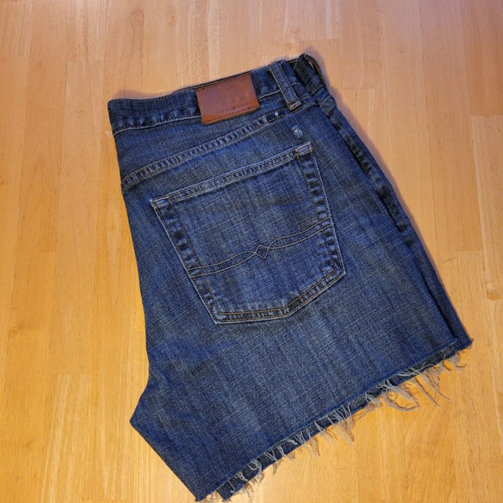 Lucky 221 Original Straight Cut Off Distressed 36 - Picture 8 of 8